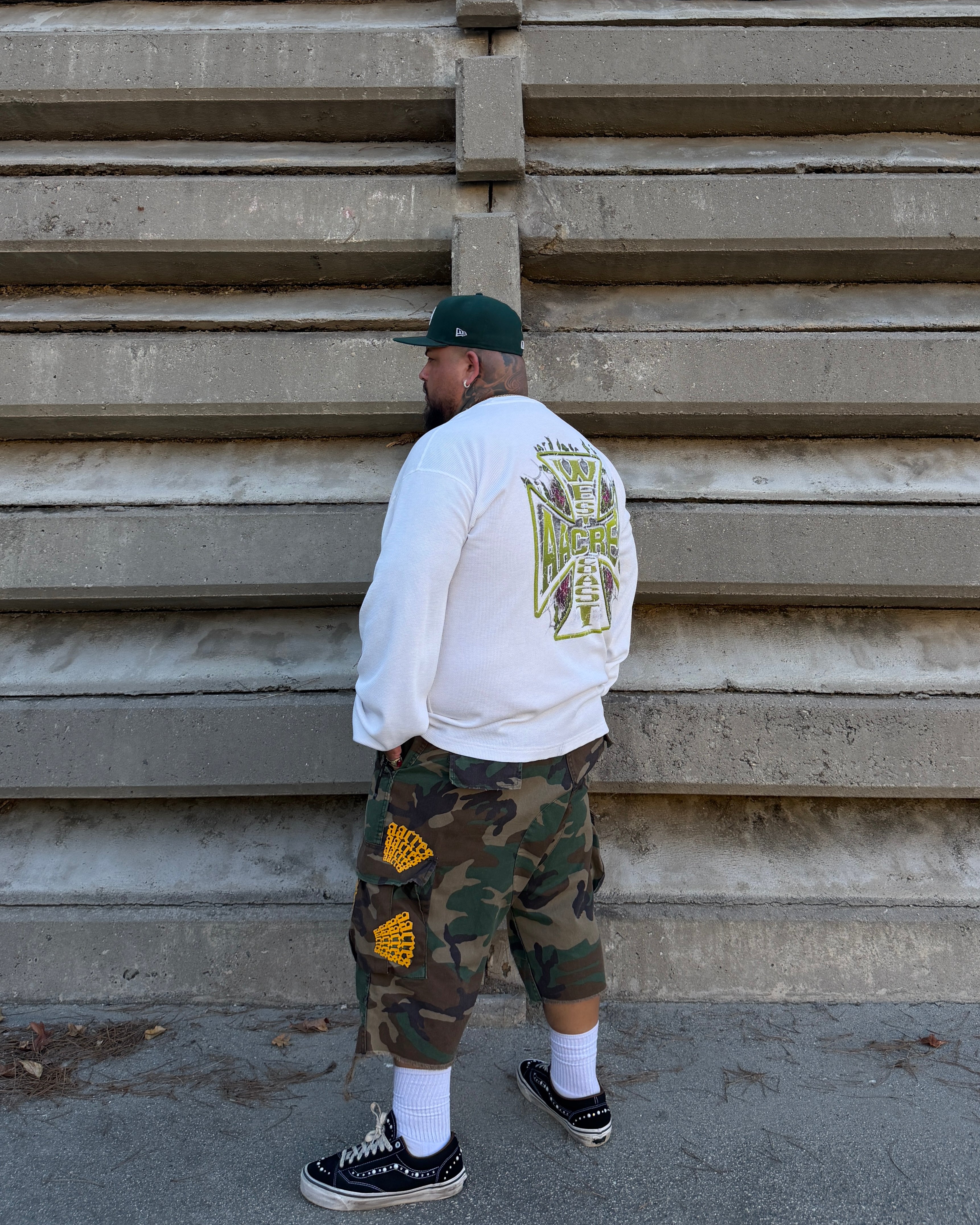 VINTAGE BDU CARGO JORTS (ARMY CAMO)
