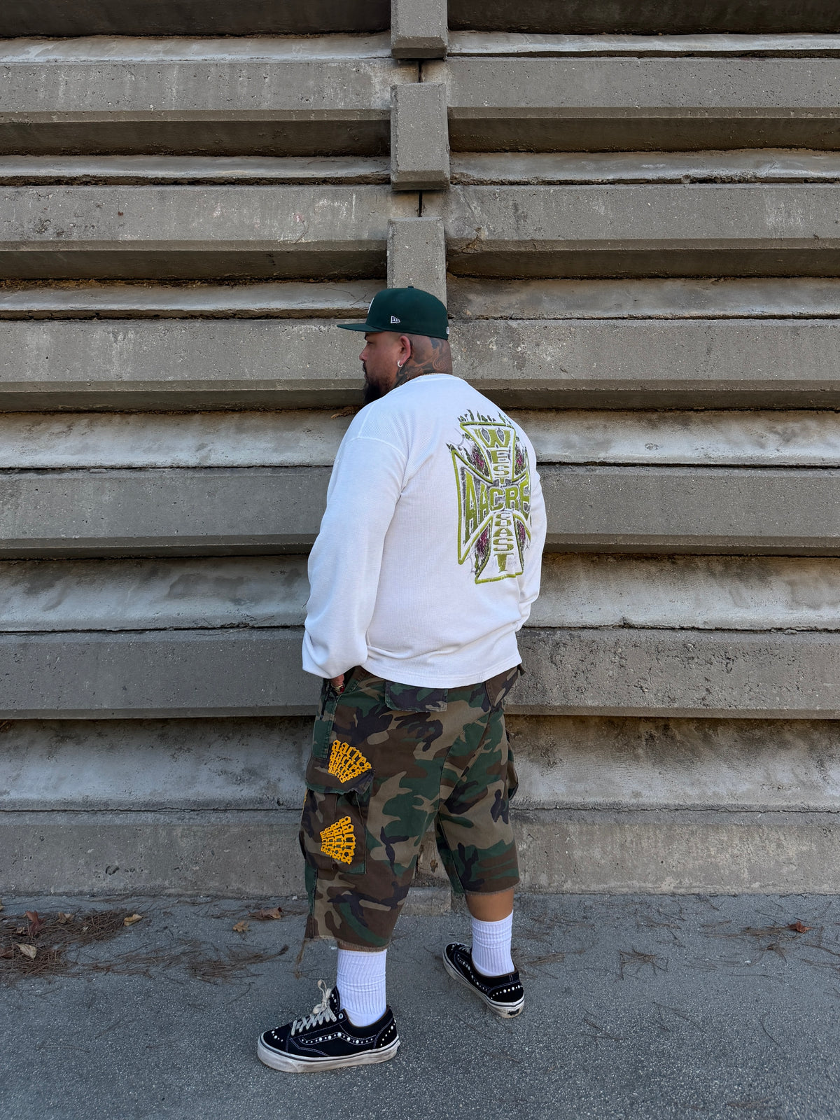 VINTAGE BDU CARGO JORTS (ARMY CAMO)