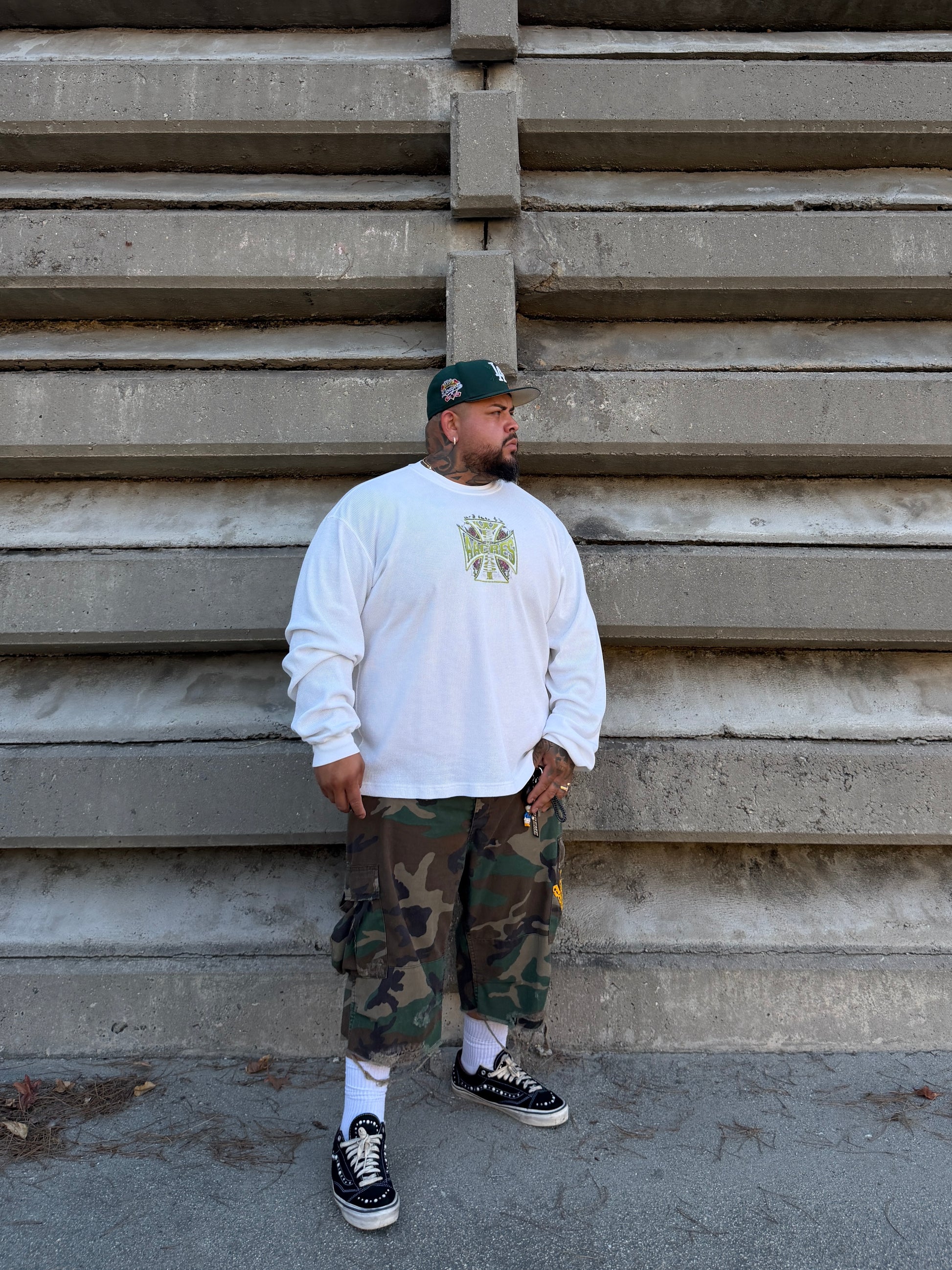 VINTAGE BDU CARGO JORTS (ARMY CAMO)