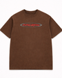 REDLINE LOGO BROWN TEE