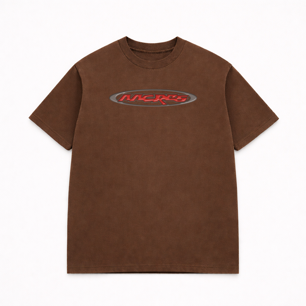 REDLINE LOGO BROWN TEE