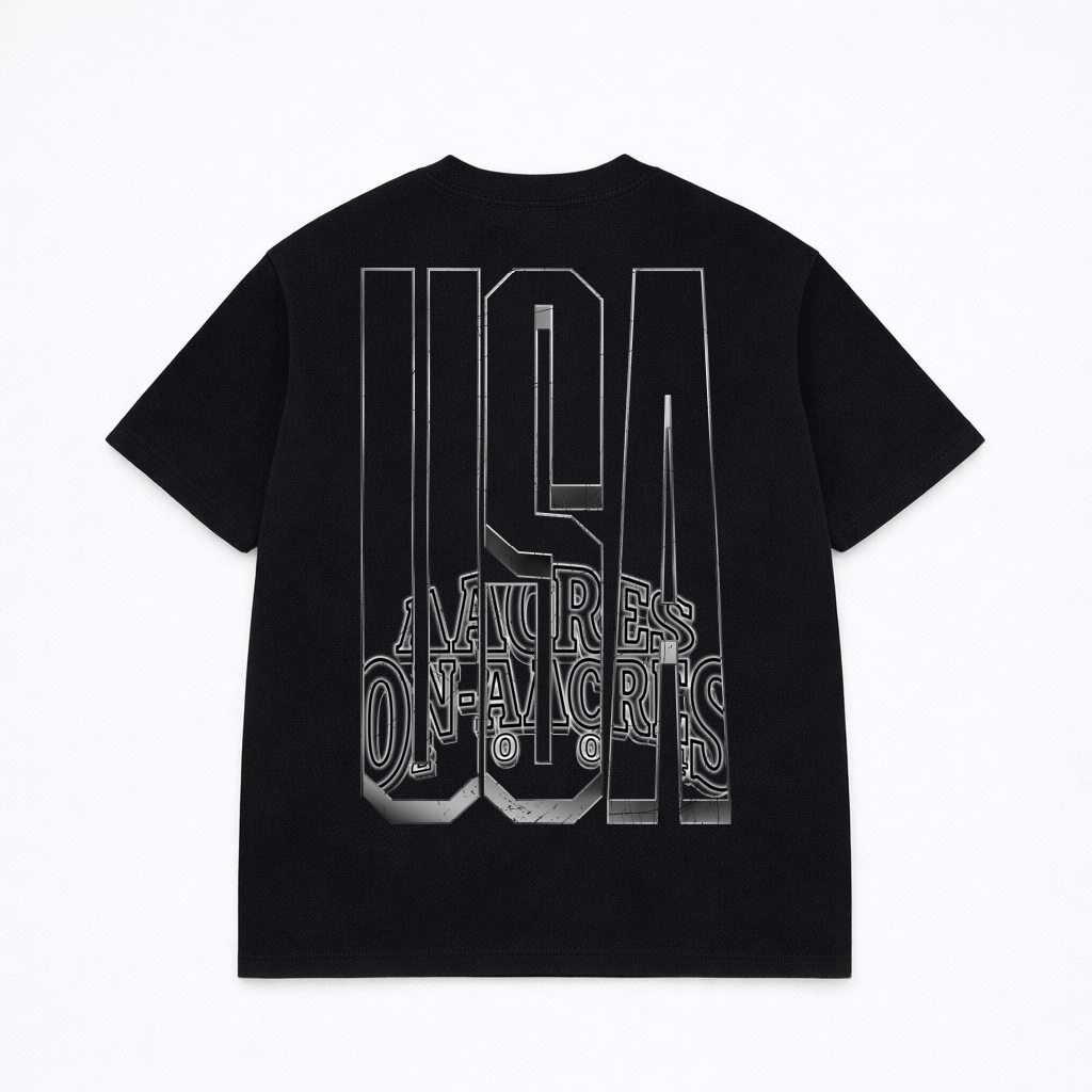 STEEL LEGACY LOGO BLACK TEE
