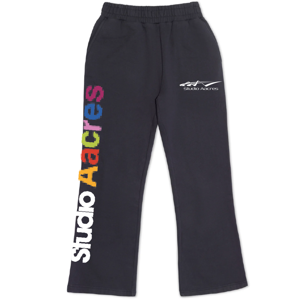 STUDIO AACRES BLACK BAGGY SWEATS