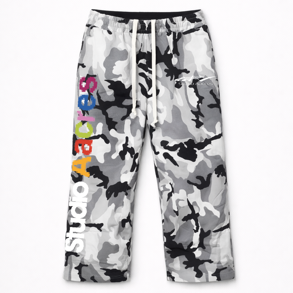 STUDIO AACRES SNOW CAMO SWEATS