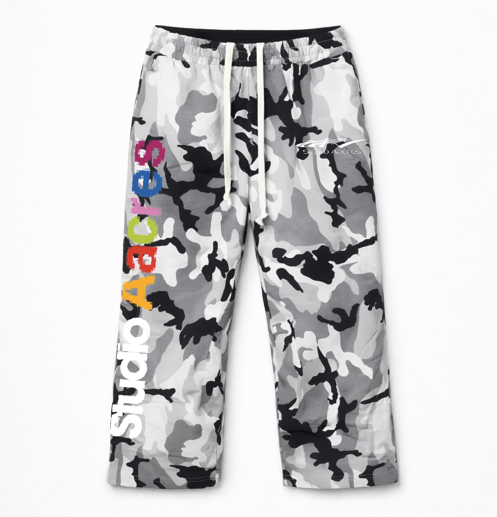STUDIO AACRES SNOW CAMO SWEATS