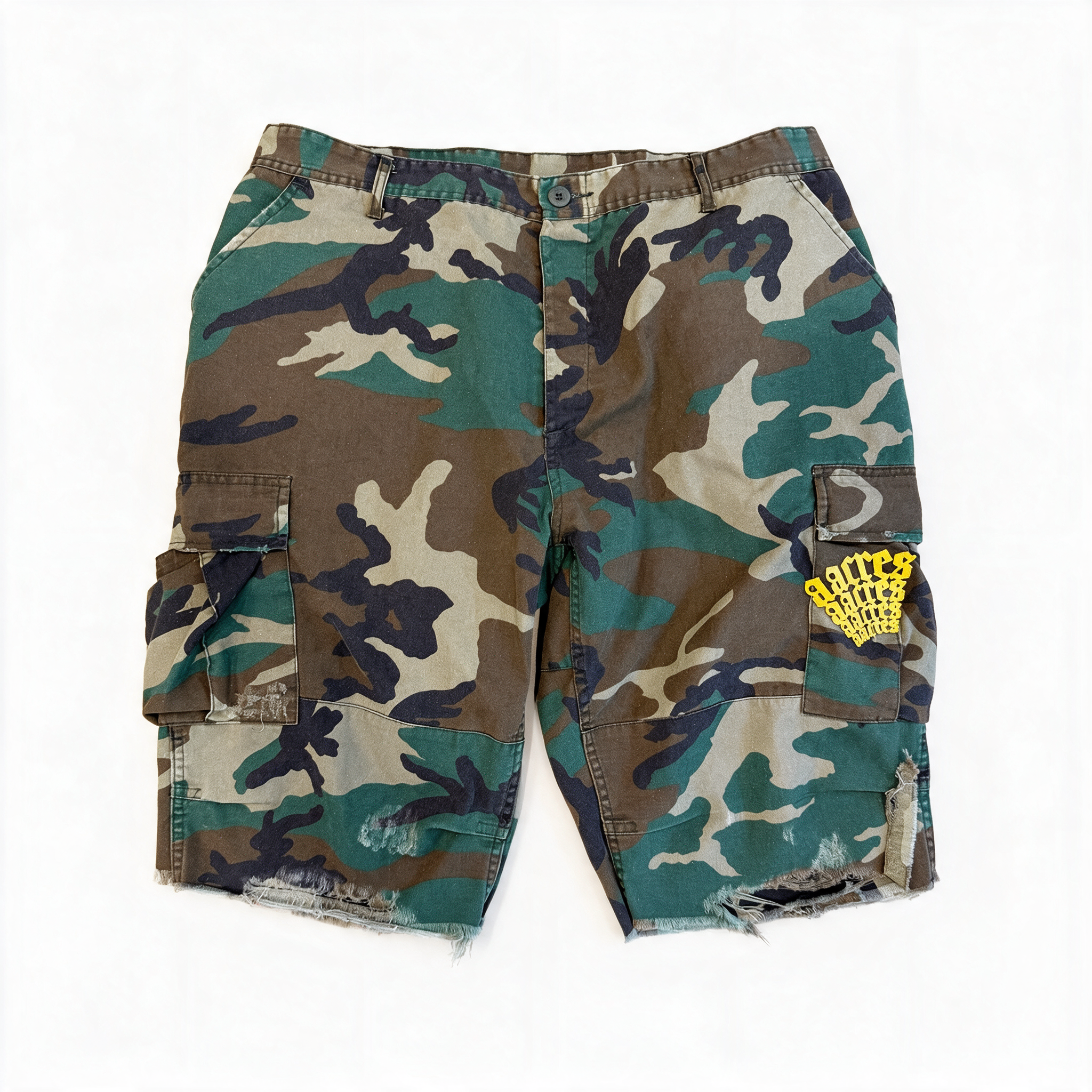 VINTAGE BDU CARGO JORTS (ARMY CAMO)
