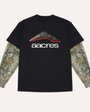 AFTERBURN VINTAGE GREY TREE CAMO LONG SLEEVE TEE