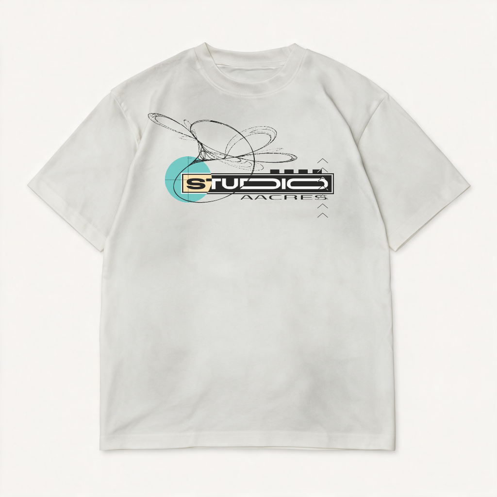 STUDIO AACRES INTERFACE VINTAGE WHITE TEE